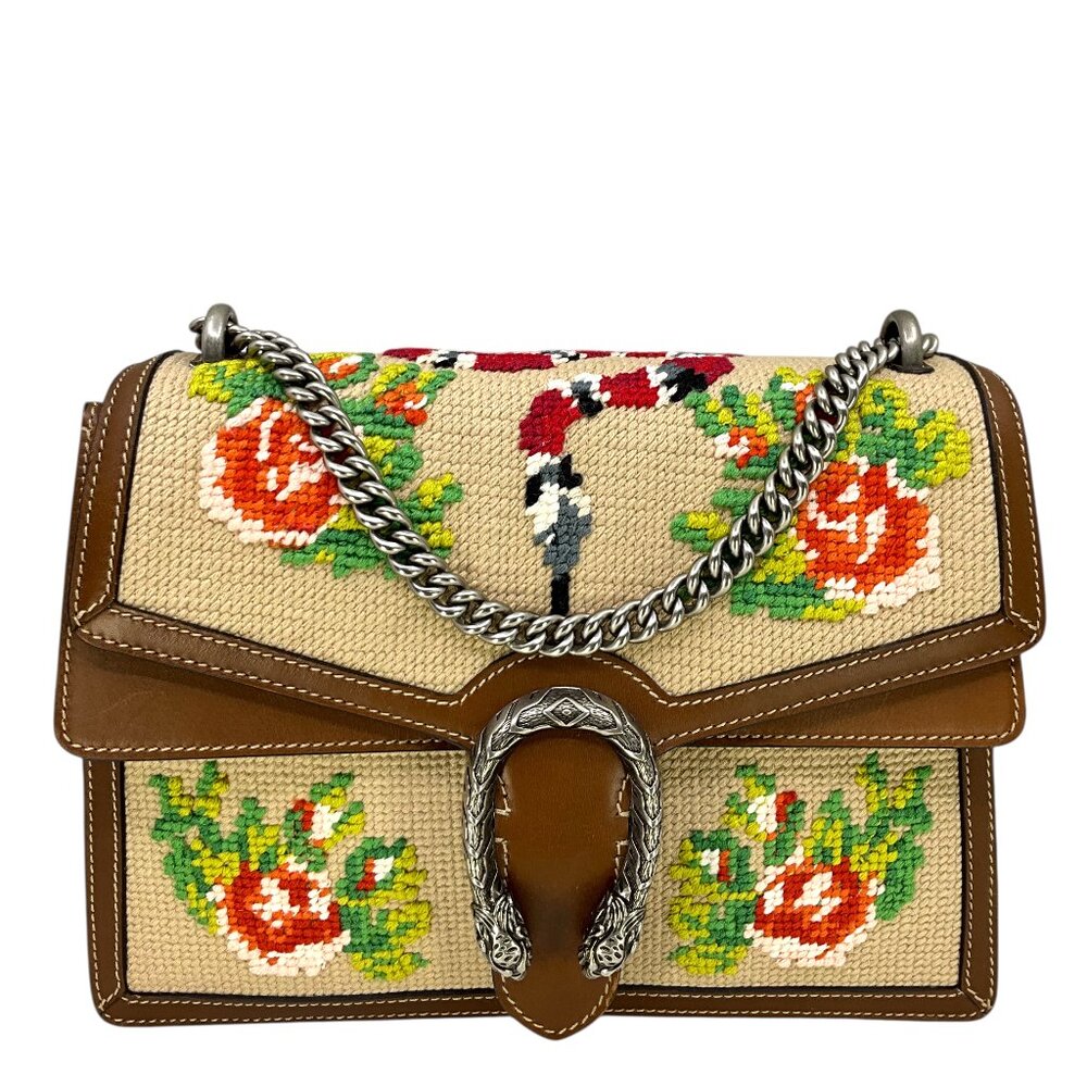 Gucci Embroidered Medium Dionysus Bag